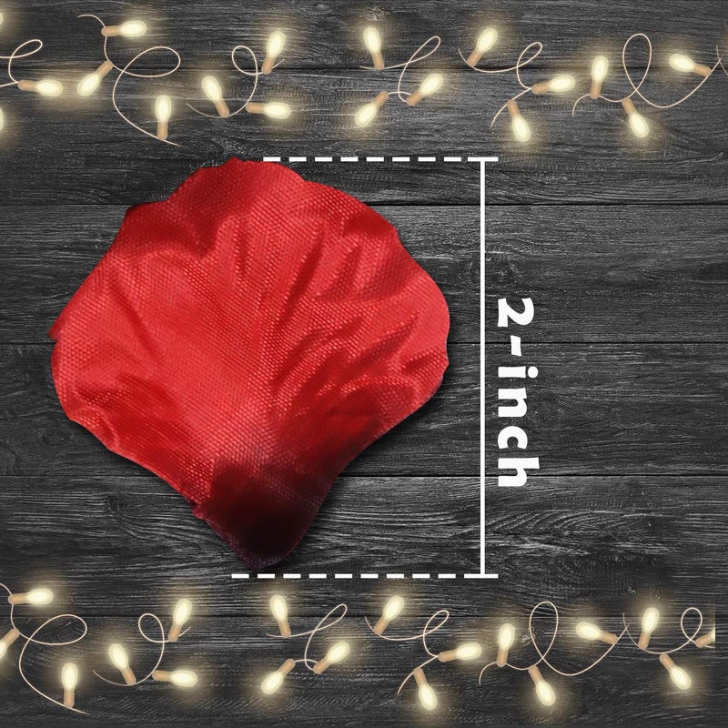 VKshop 4500 Pack Dark Red Rose Petals,Artificial Roses Flower Petals for Romantic Night,Valentine's Day and Weddings - Image 5